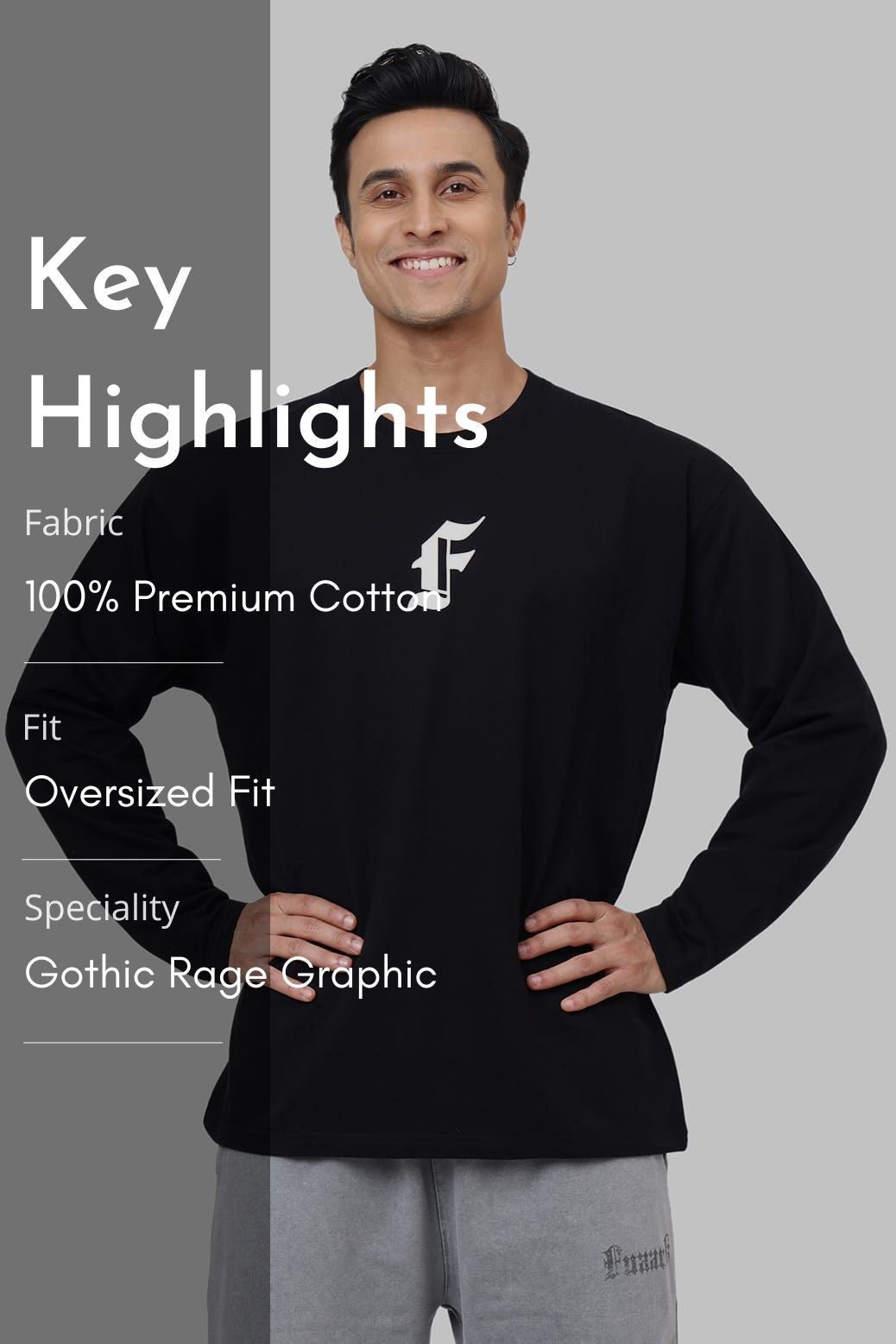 Rage Fullsleeves T-shirt Black