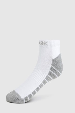 Legacy Ankle Socks White/Grey