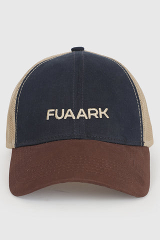 Sleek Trucker  Cap Navy/Beige