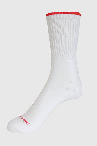 Revenge Crew Socks White/Red