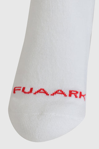 Revenge Crew Socks White/Red