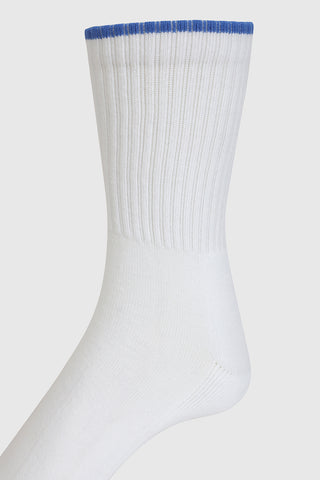 Revenge Crew Socks White/Blue