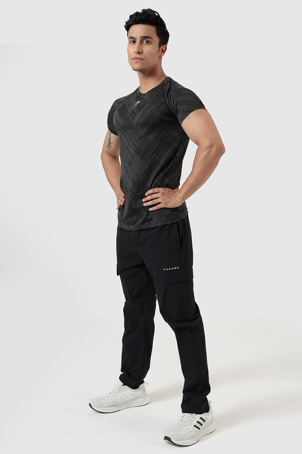 Ozone Jacquard T-shirt Black