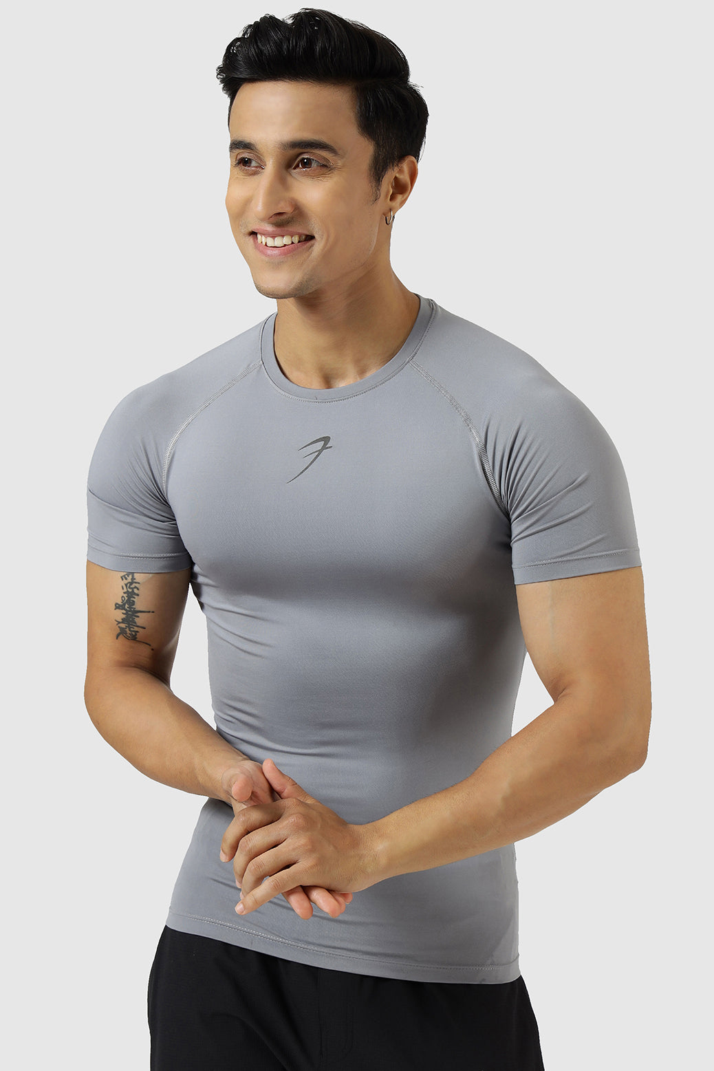 Compression T-shirt Sea Grey