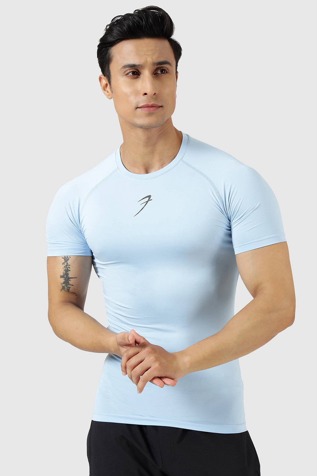 Compression T-shirt Glacial Blue