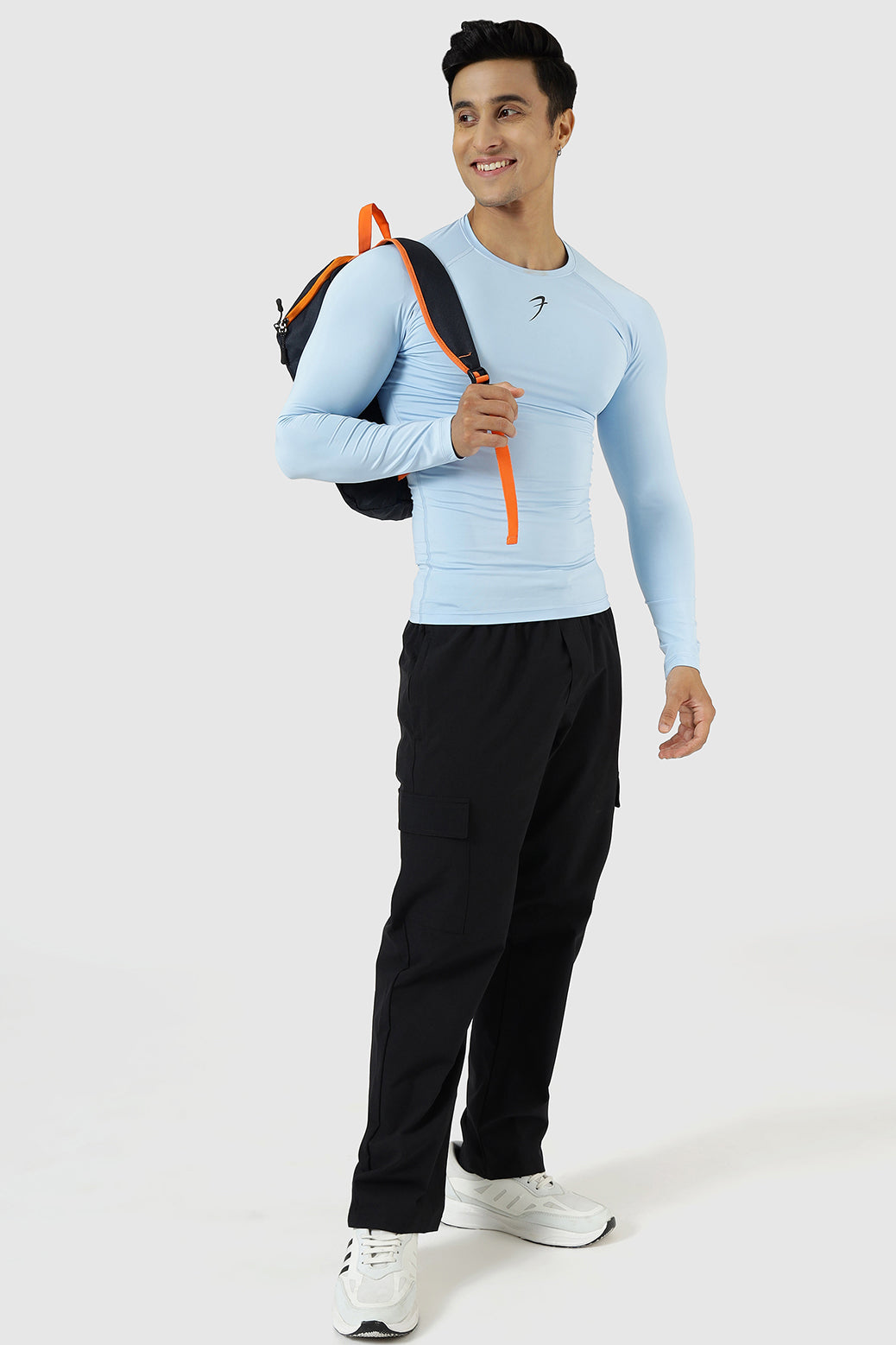 Compression Fullsleeves T-shirt Glacial Blue