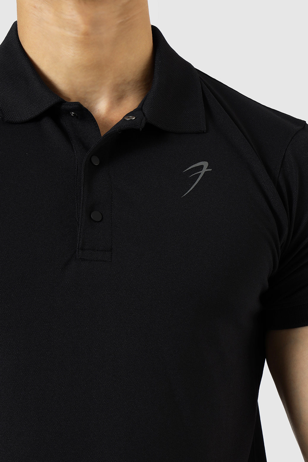 Aura Polo T-shirt Black