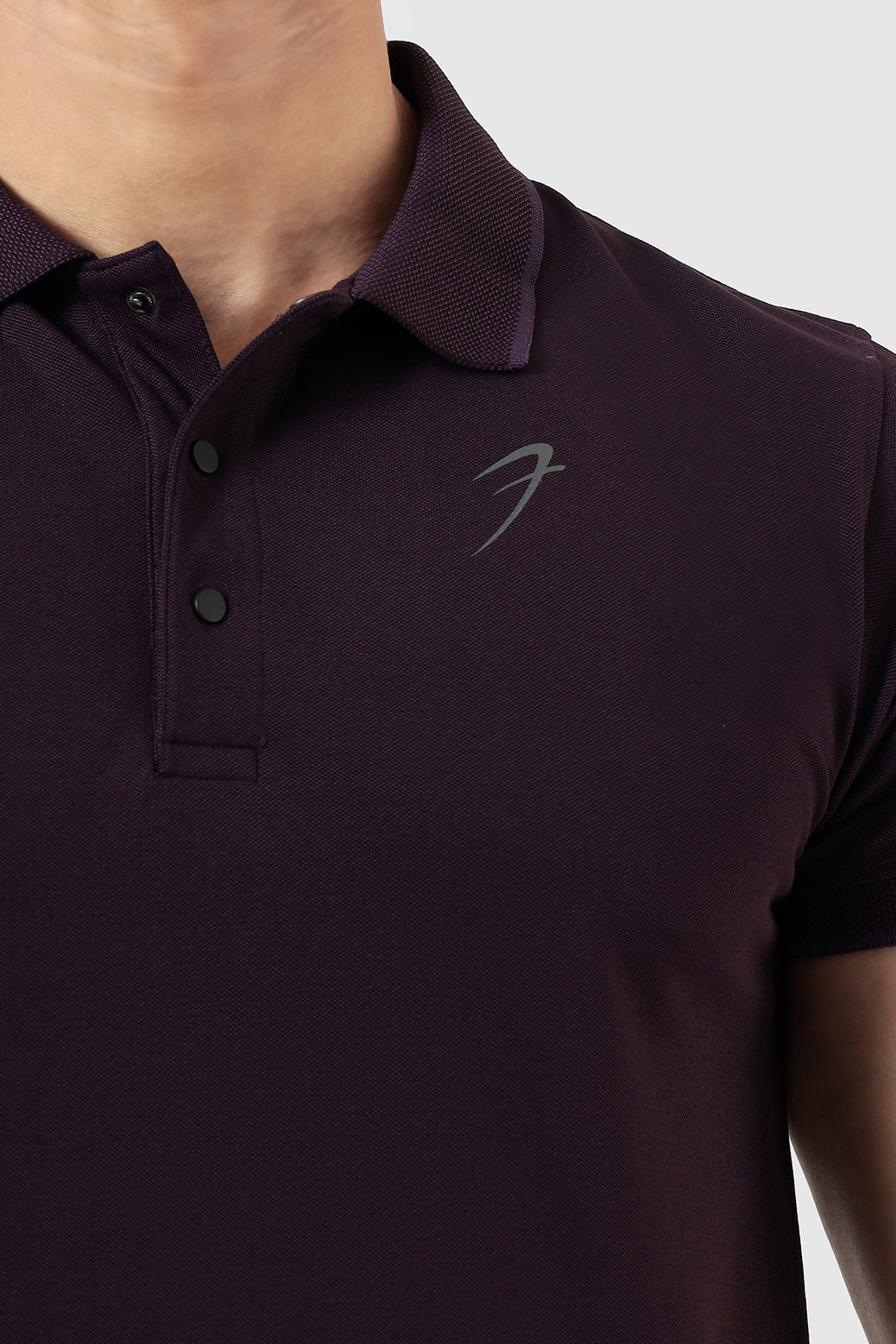 Aura Polo T-shirt Plum