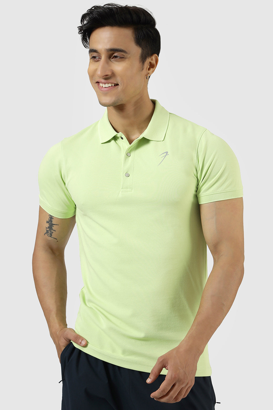 Aura Polo T-shirt Lime