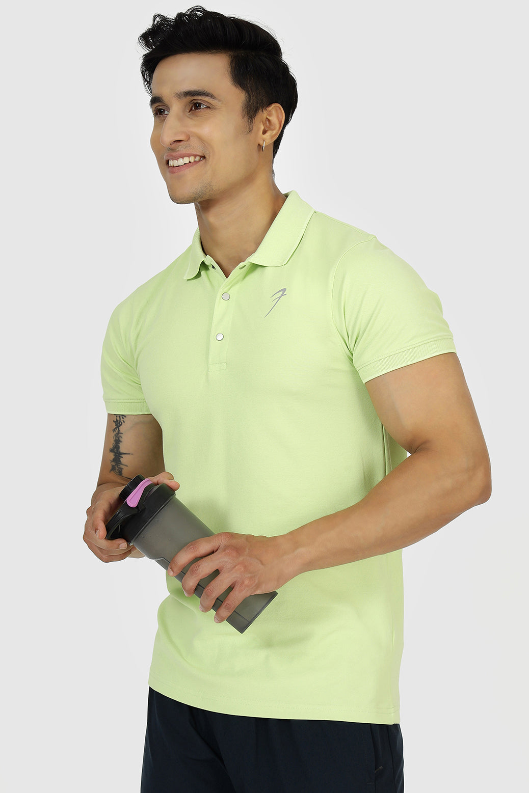 Aura Polo T-shirt Lime