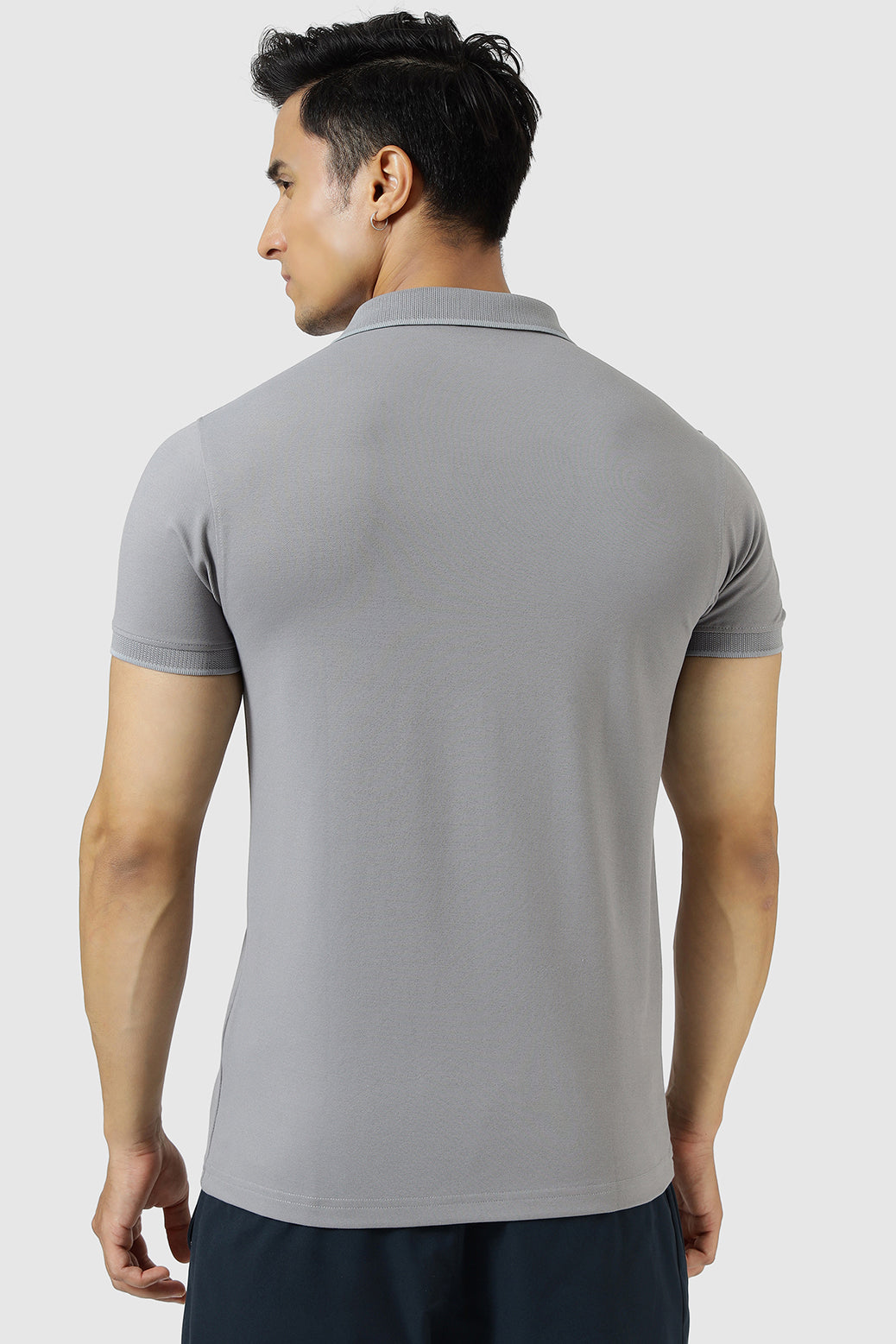 Aura Polo T-shirt Grey