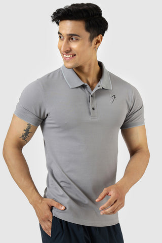 Aura Polo T-shirt Grey