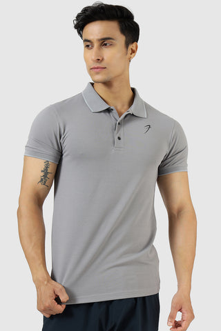 Aura Polo T-shirt Grey