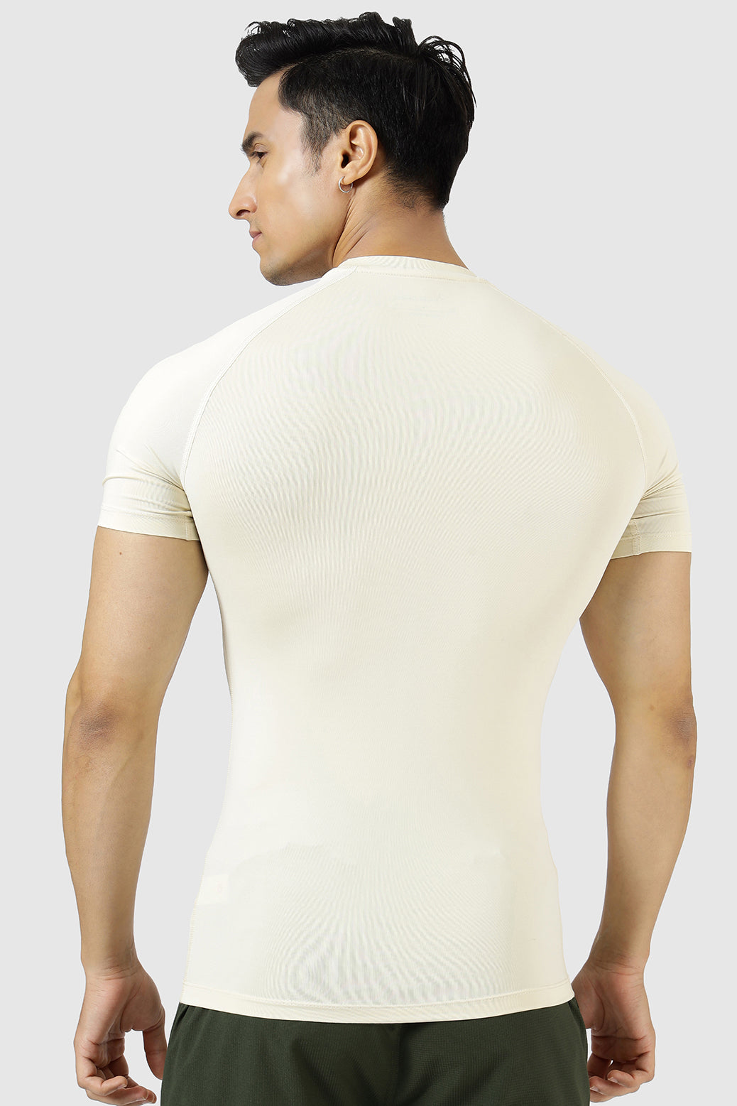 Compression T-shirt Beige