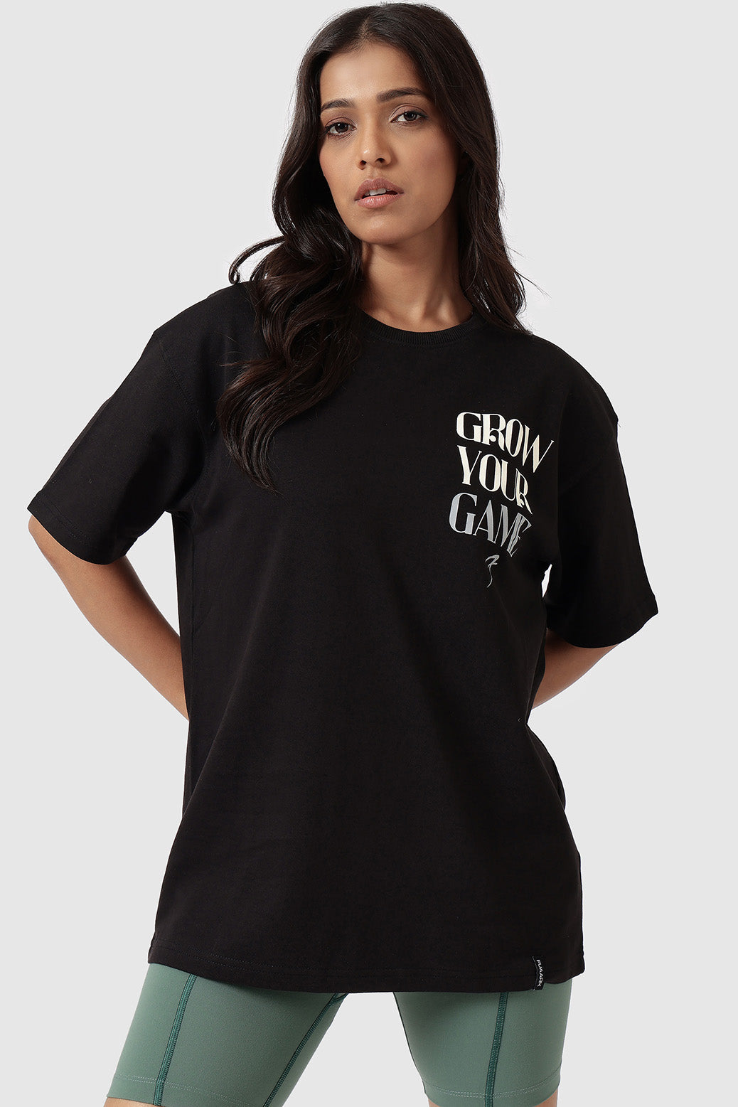 Grow Oversized T-shirts Black