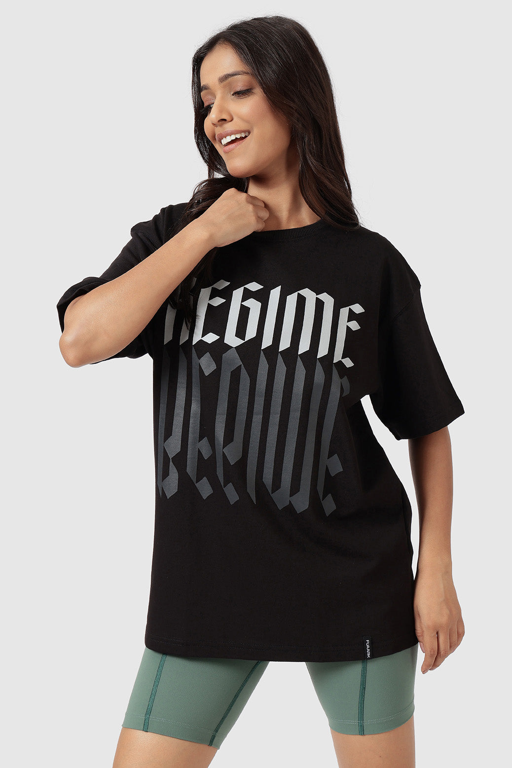 Regime Oversized T-shirts Black