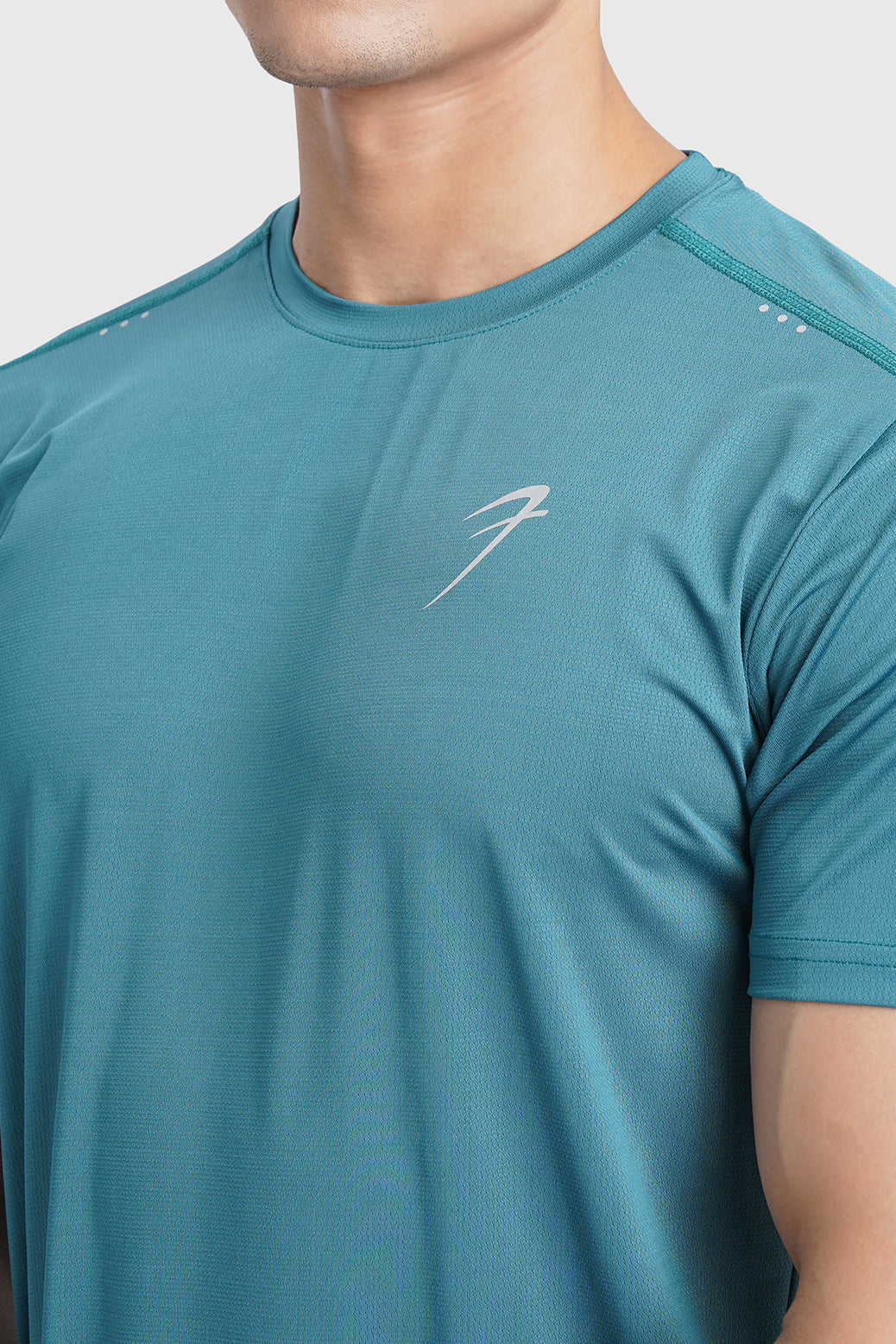 Laser Cut Running T-shirt Green