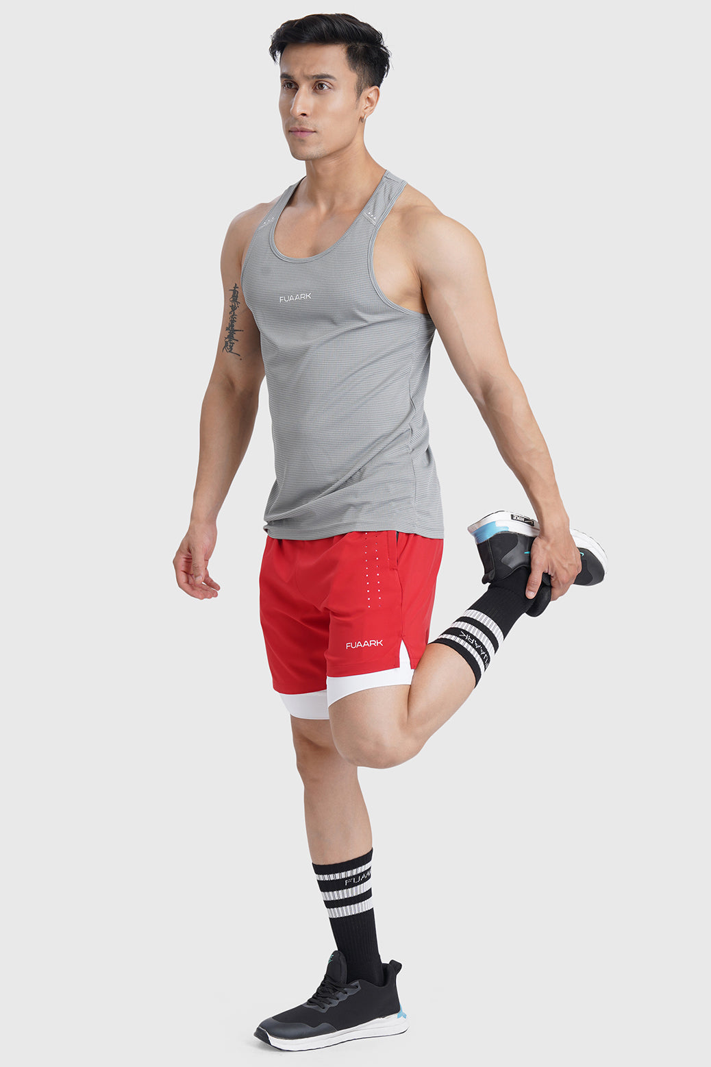 2 in 1 Laser Shorts Red