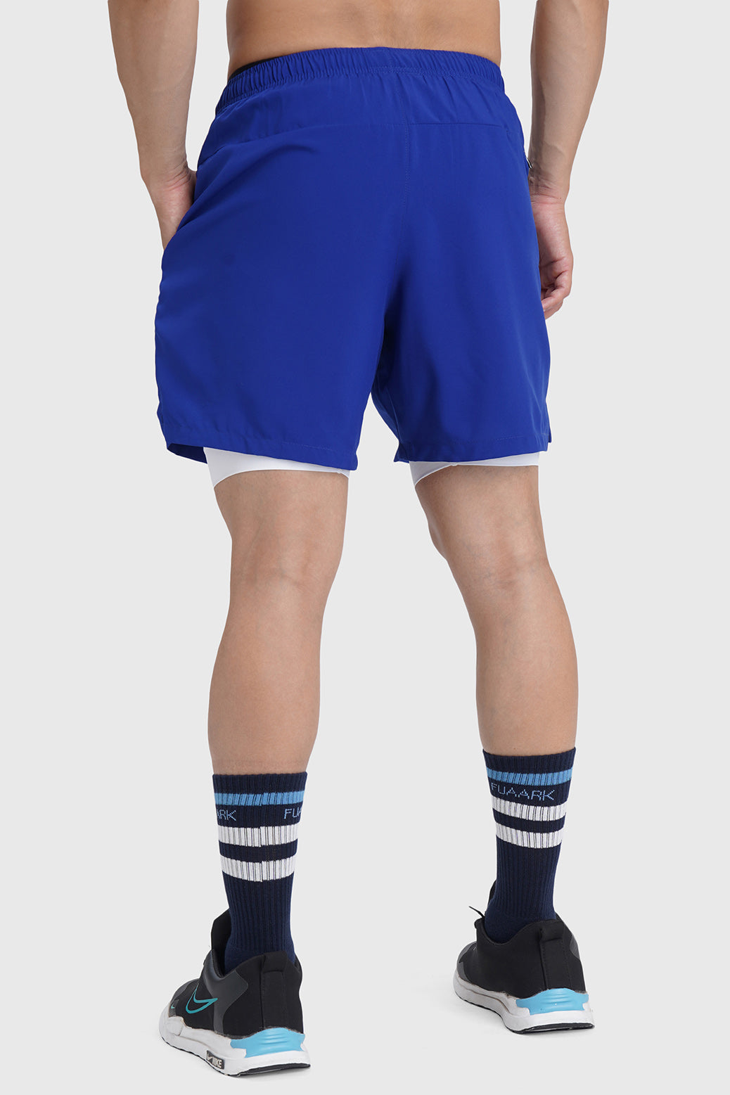 2 in 1 Laser Shorts Blue