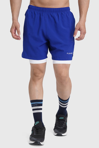 2 in 1 Laser Shorts Blue