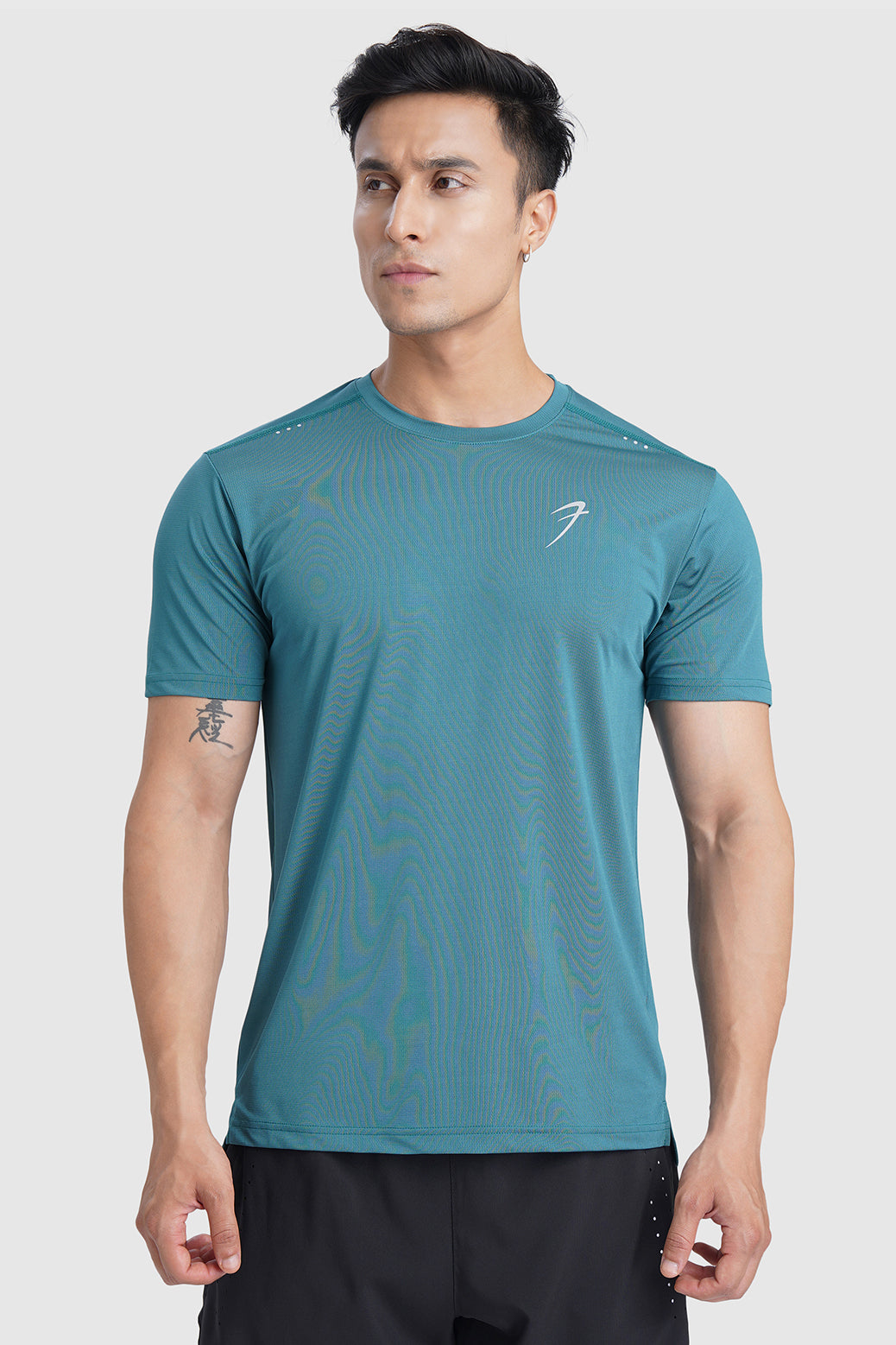 Laser Cut Running T-shirt Green