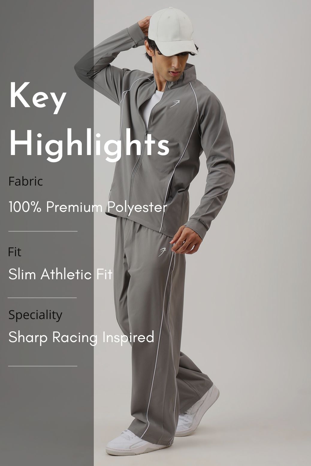 Track Club Jacket Light grey