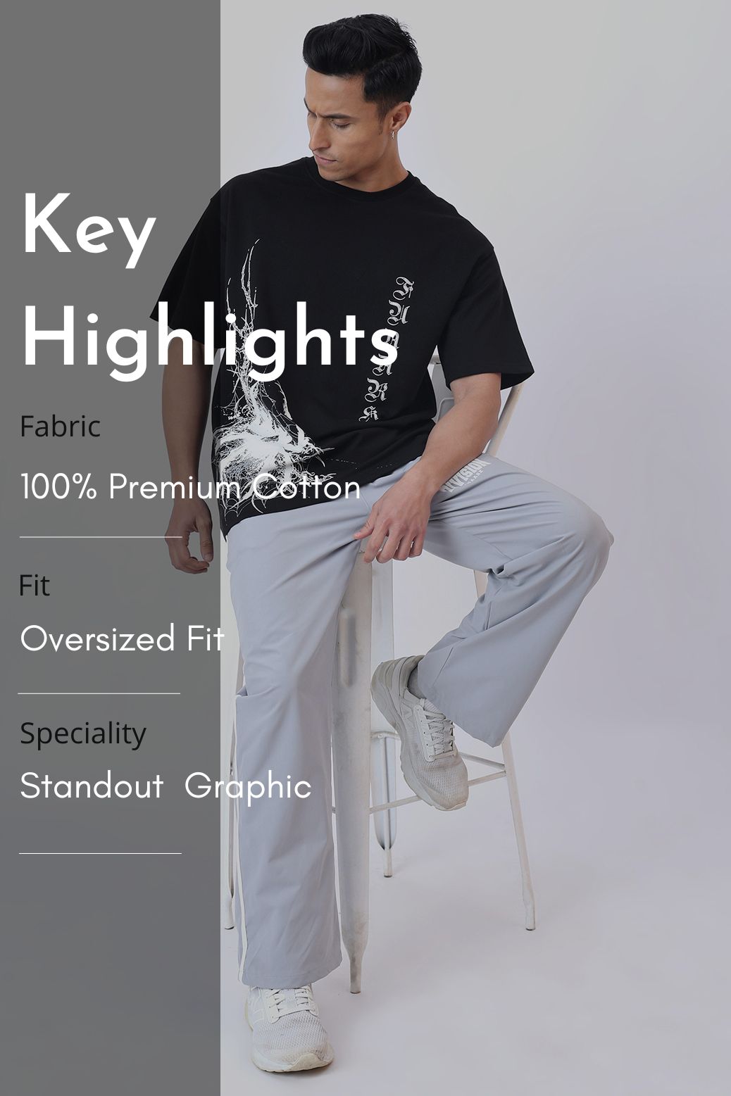 Dark Web Oversized T-shirt Black