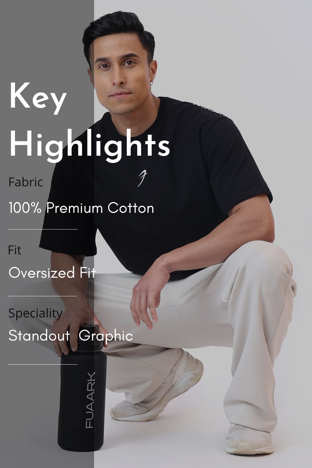 Winged Omen Oversized T-shirt Black