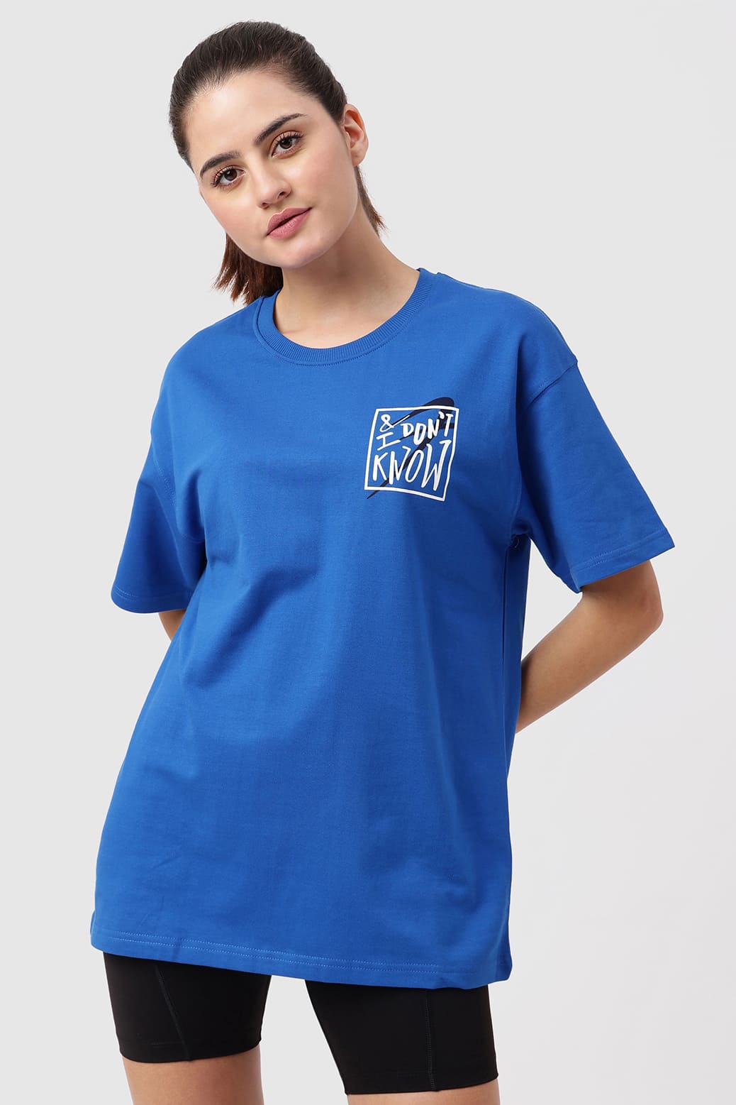 Dapper Oversized T-shirt Royal Blue