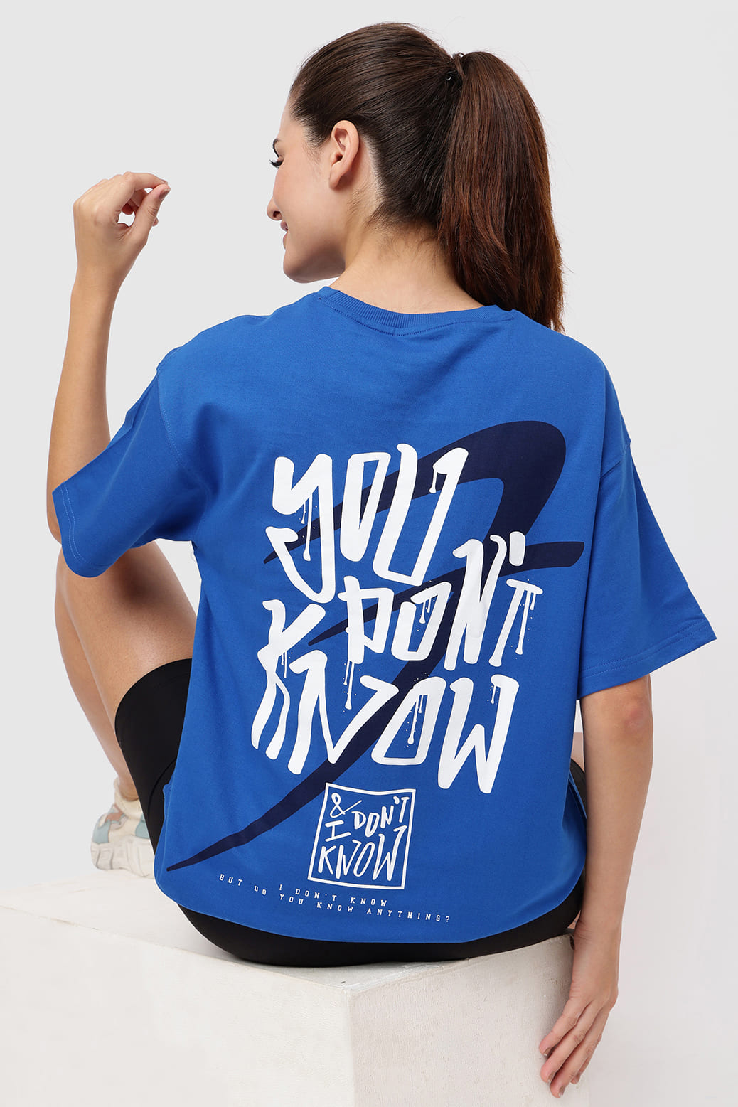 Dapper Oversized T-shirt Royal Blue
