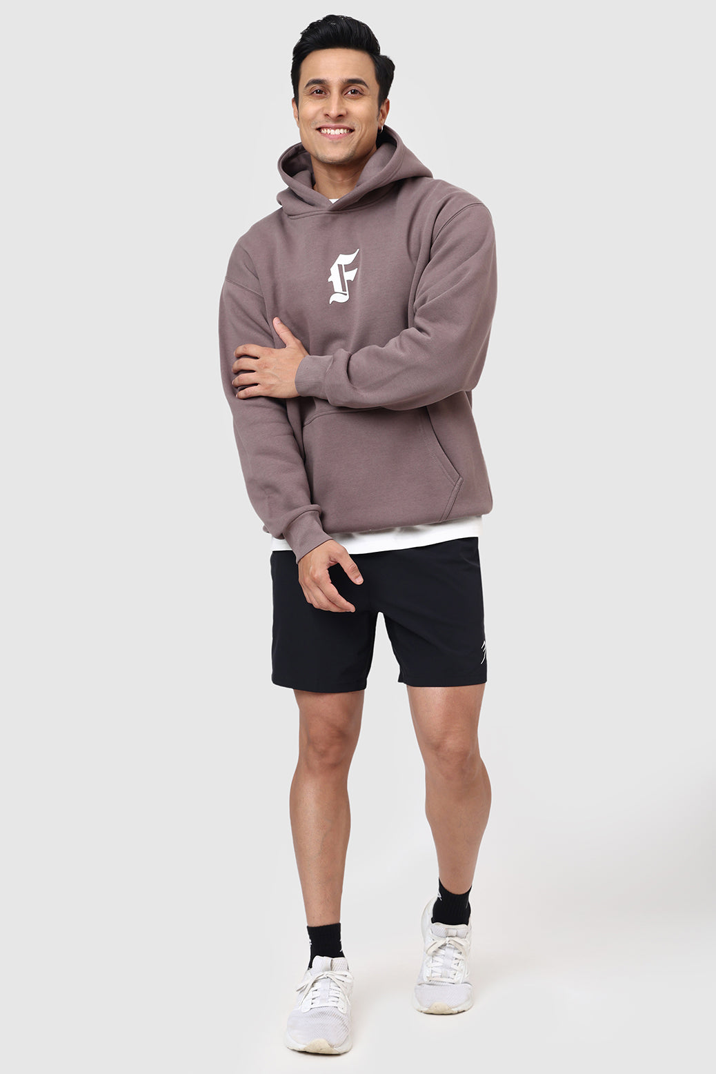 Rage Oversized Hoodie Brown