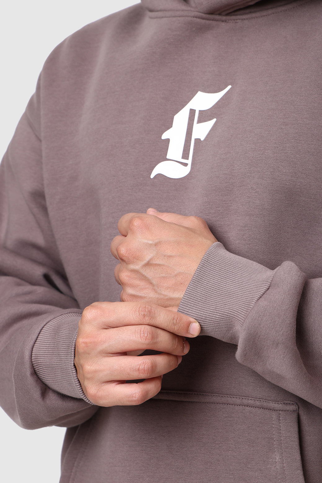 Rage Oversized Hoodie Brown