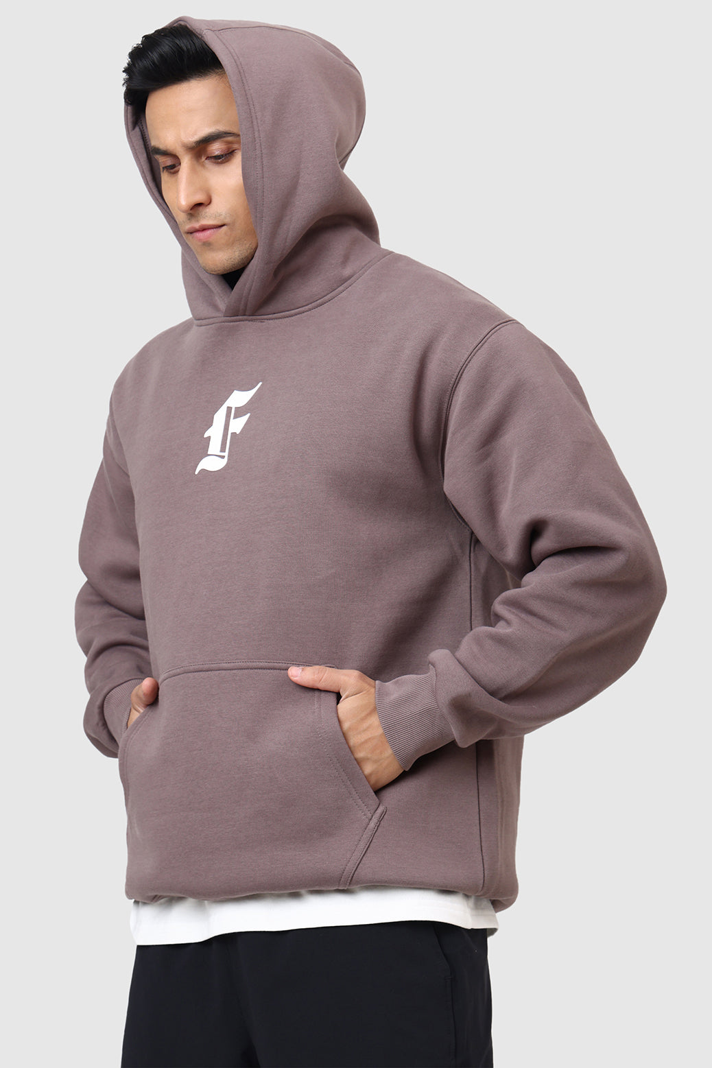 Rage Oversized Hoodie Brown