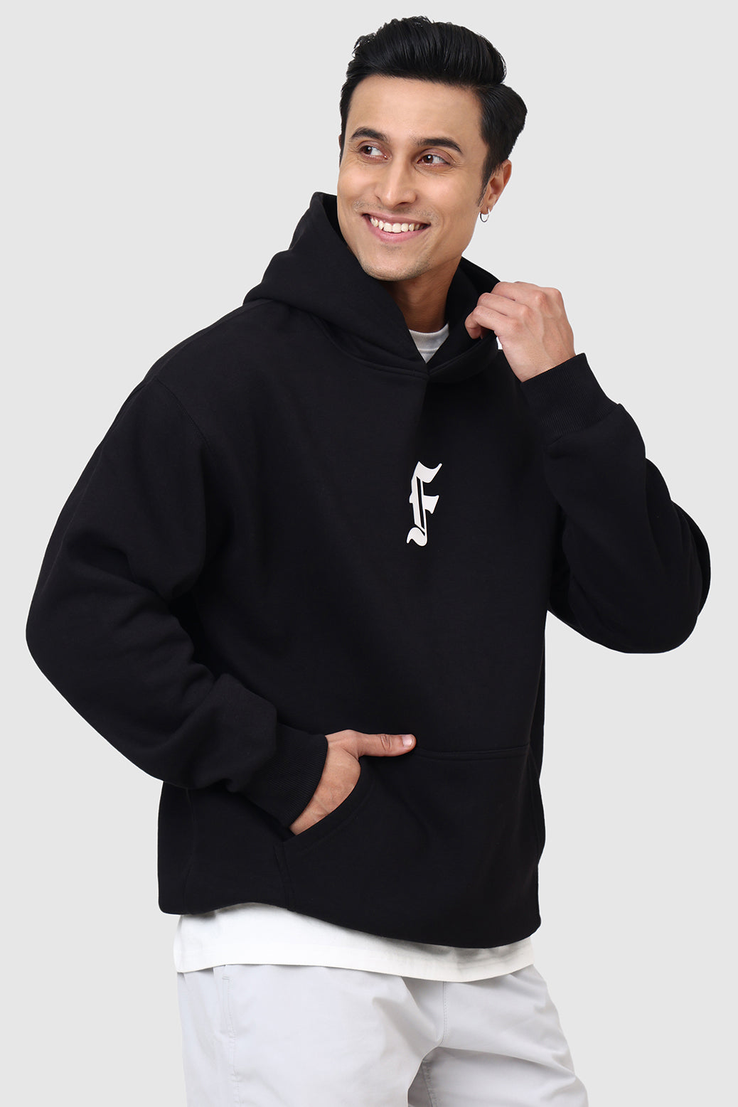 Rage Oversized Hoodie Black