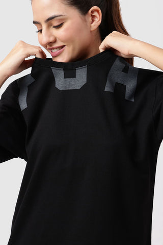 Refined Oversized T-shirt Black