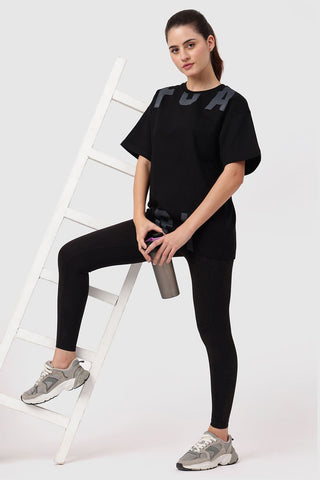 Refined Oversized T-shirt Black