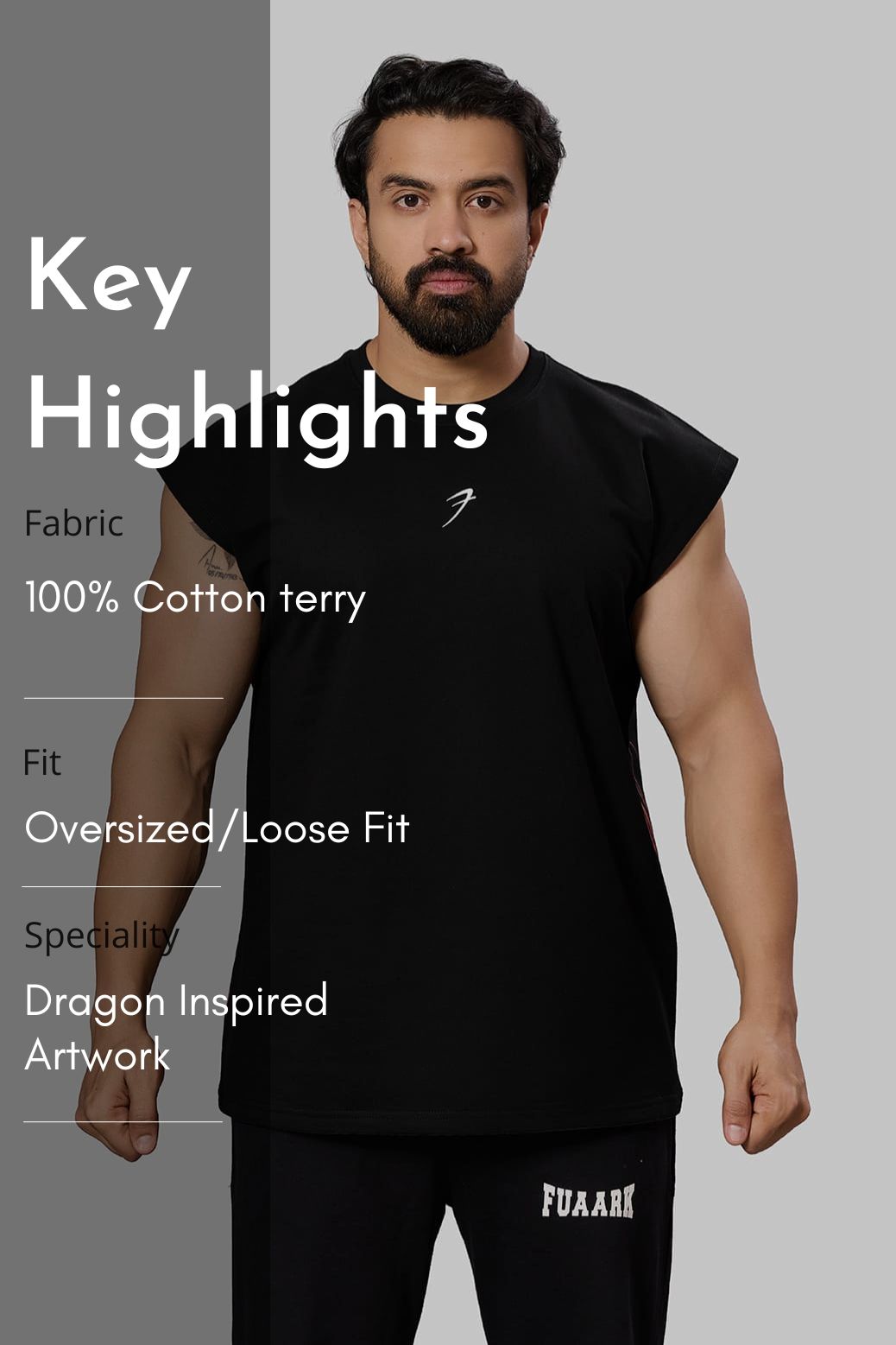 Dragon Capsleeves Tank Black