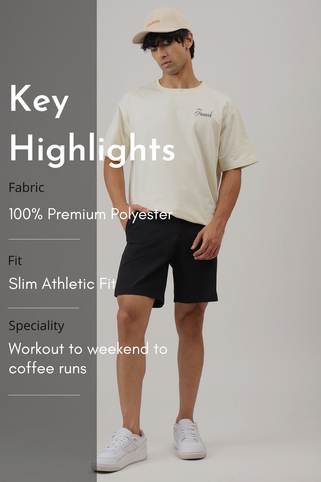 All Day Slim Shorts Black