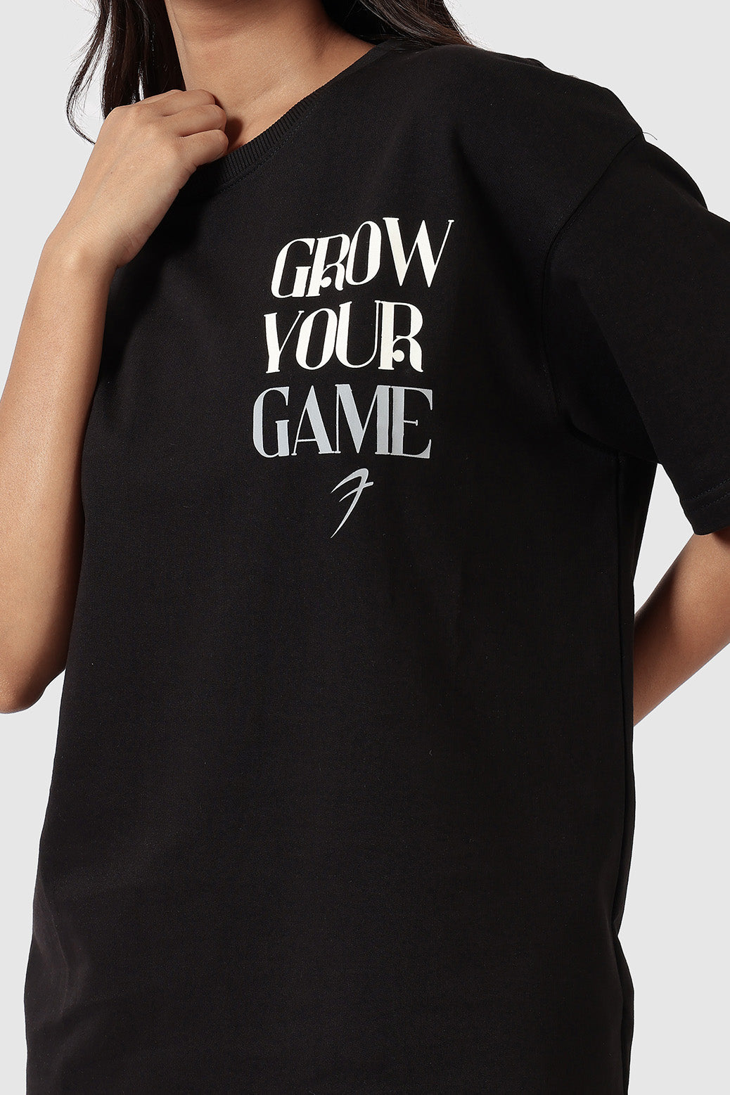 Grow Oversized T-shirts Black