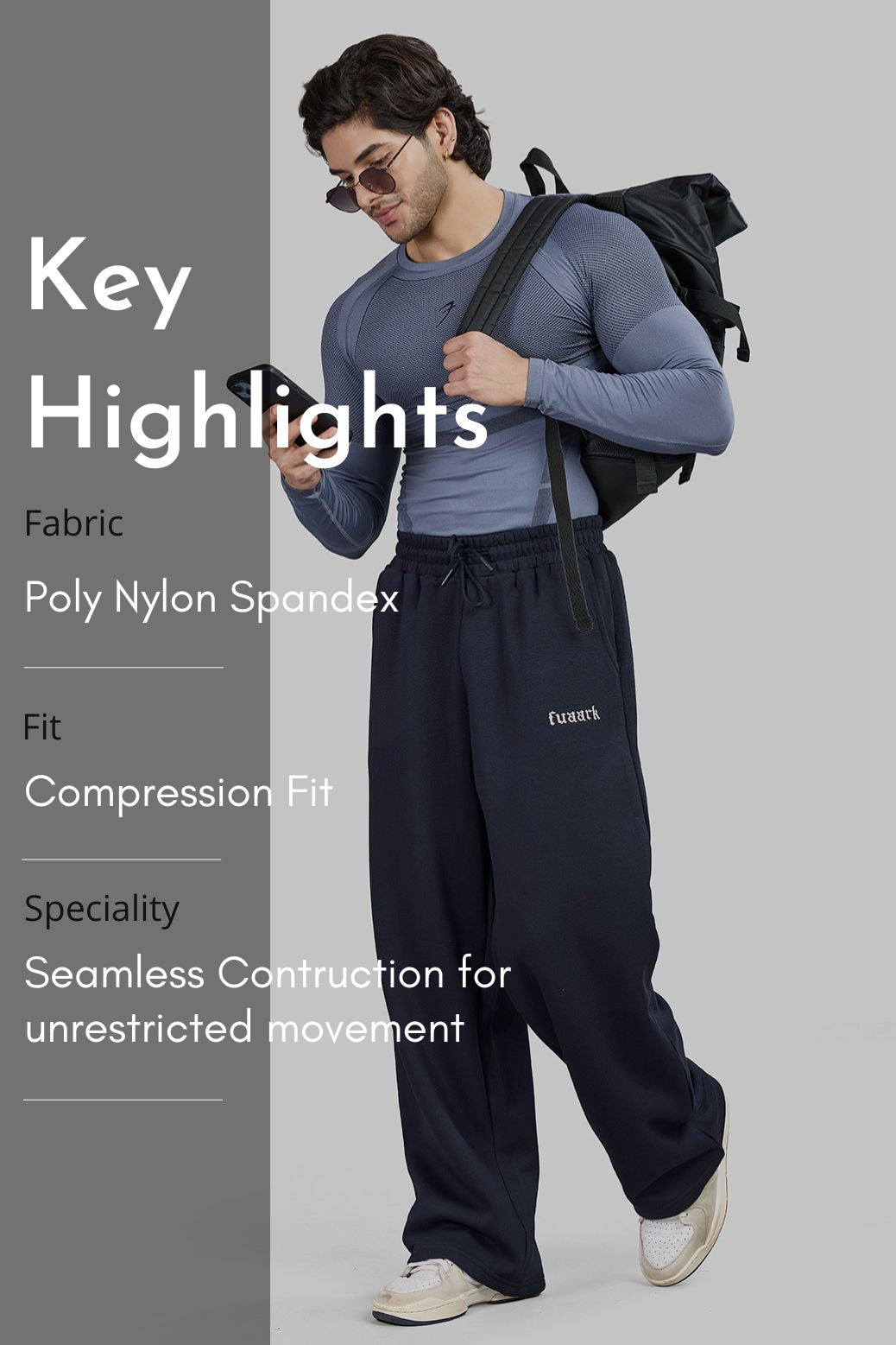 Alpha Seamless Fullsleeves T-shirt Light Grey