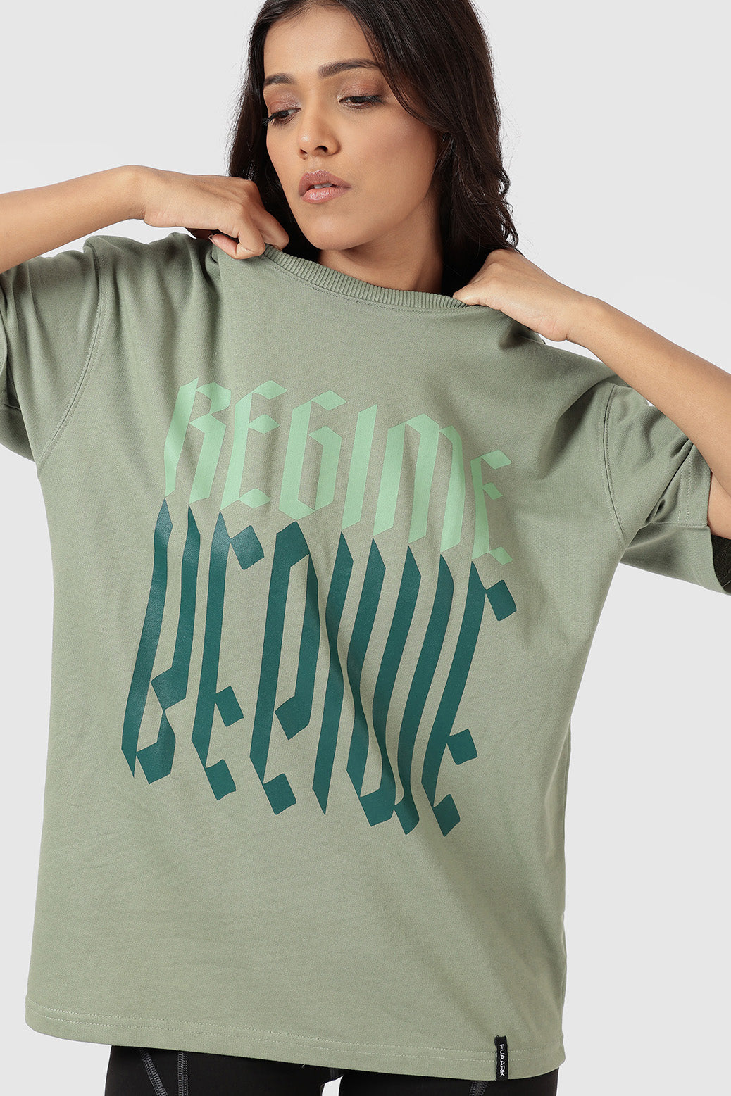 Regime Oversized T-shirts Sage Green