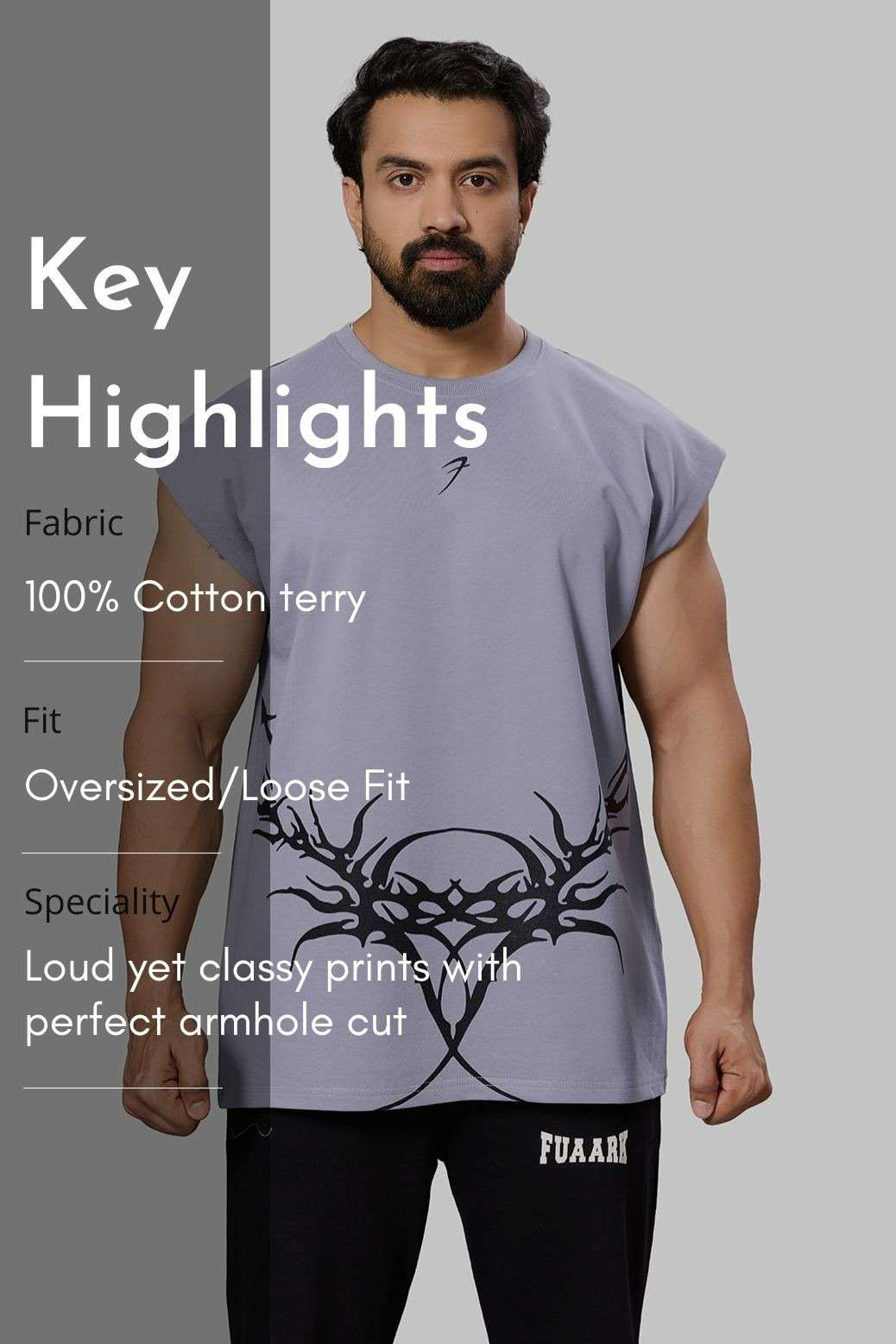 Immortal Capsleeves Tank Light Grey