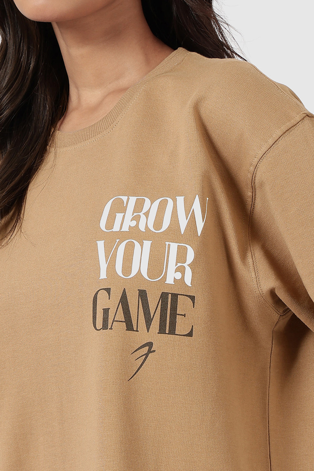 Grow Oversized T-shirts Brown