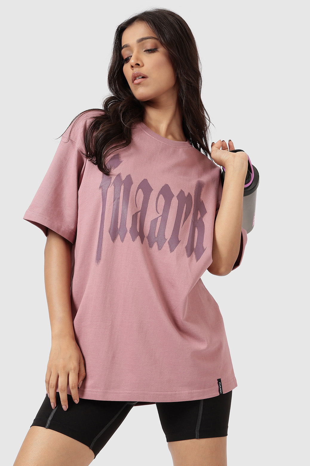 Blurred Oversized T-shirts Dusk Pink