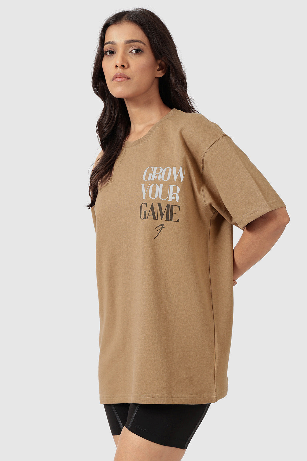 Grow Oversized T-shirts Brown