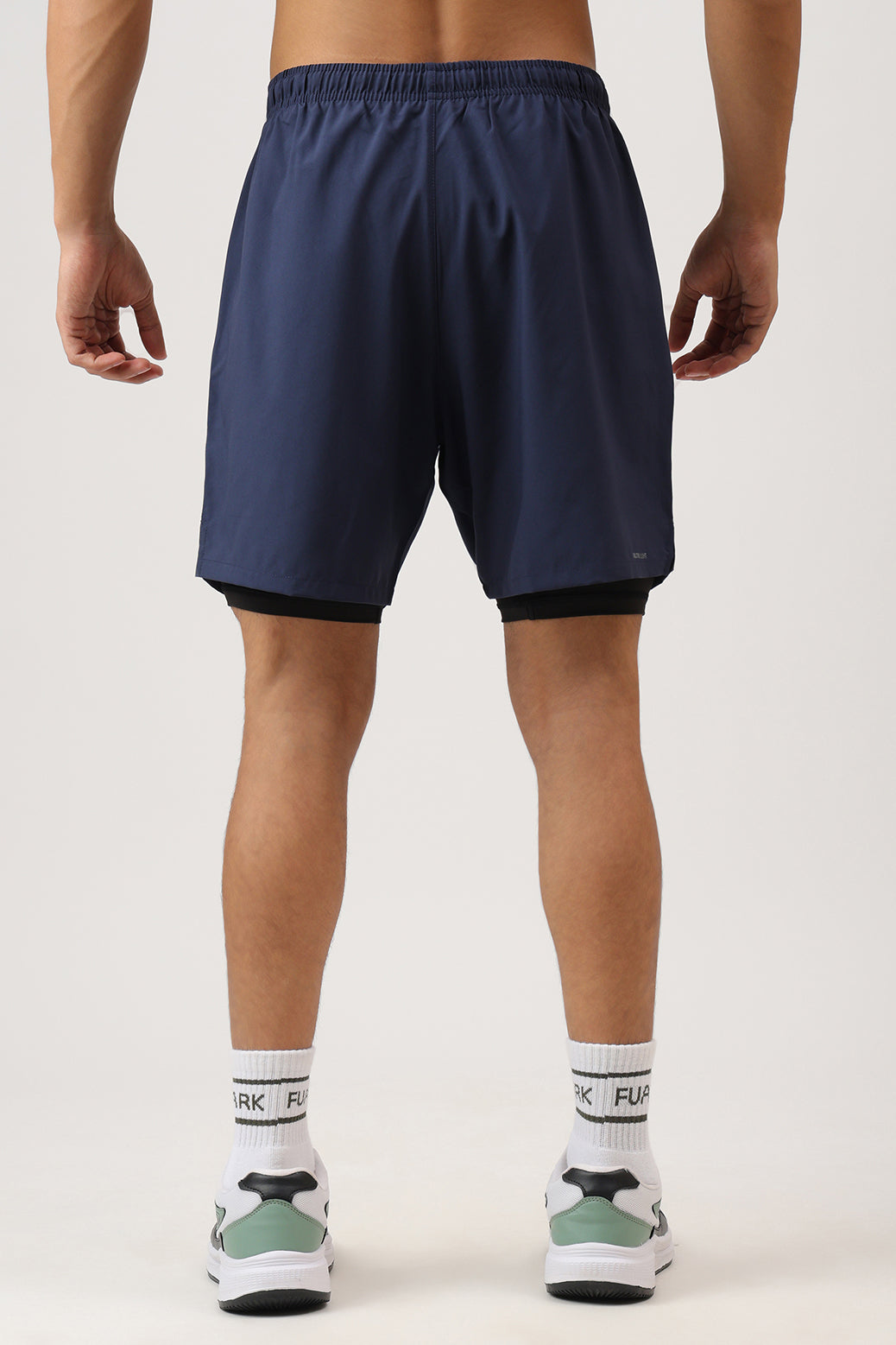2 in 1 Compression Shorts Dark Navy