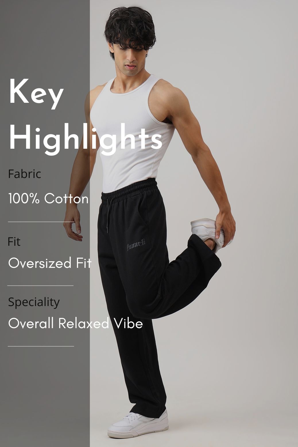 Recovery Straight Pants Black