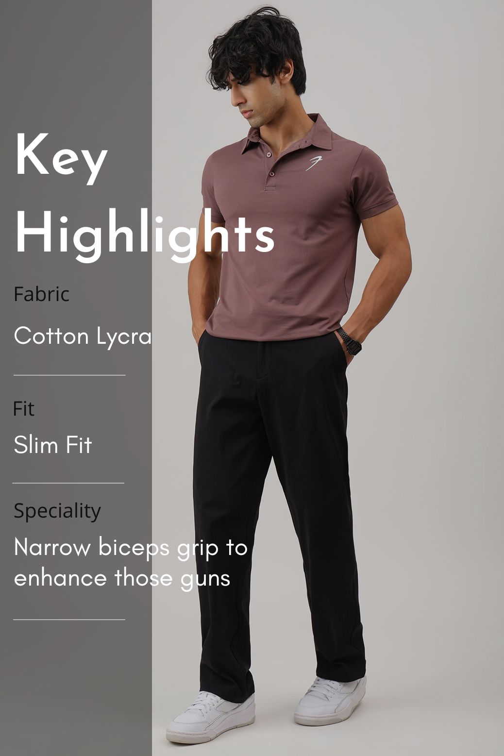 Polo T-shirt Mocha