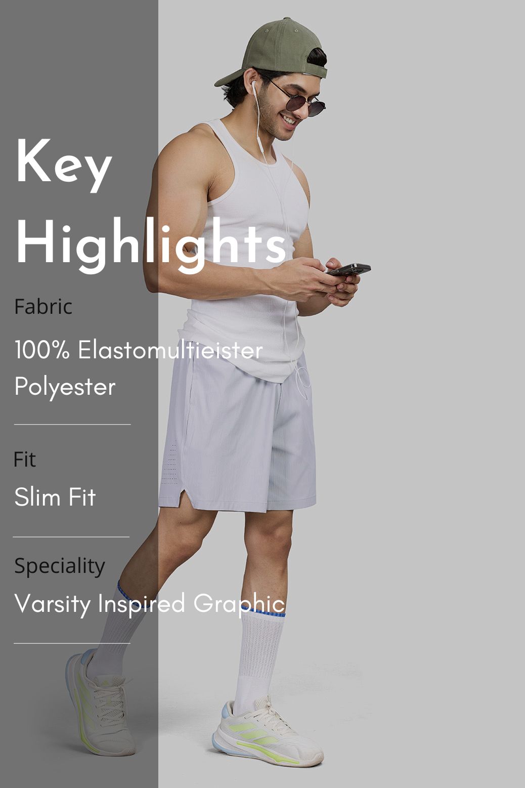 Transit Training Shorts Light Grey