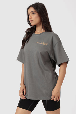 Rage Oversized T-shirts Charcoal